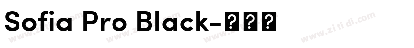 Sofia Pro Black字体转换